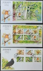 z(JER-271) JERSEY 2009 FDC set of (3)  Birdlife III - Song Birds. (ALL PICTURED)