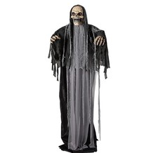 Halloween Animatronic Life Size 6 Ft. Standing Skeleton Reaper Prop Brand New