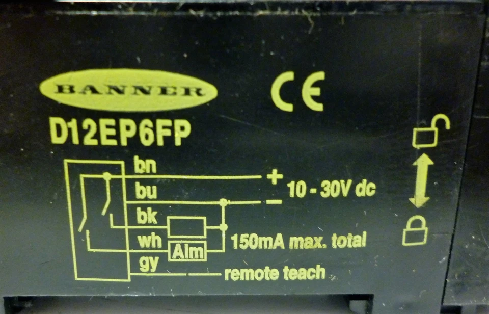 Banner Engineering D12EP6FP Plastic Fiber Optic Proximity Sensor - Image 4 of 4