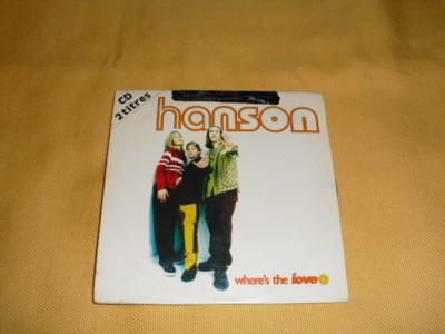 Hanson    Where's The Love CD Single Cardsleeve 