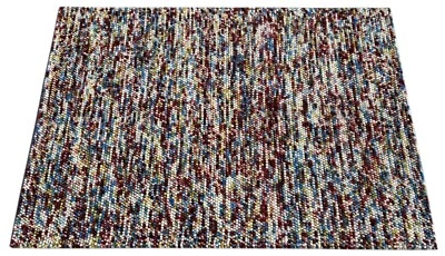 Tapis En Laine Coloré 170x240 Cm Fait Main Moderne Naturel St14 - Photo 1/4