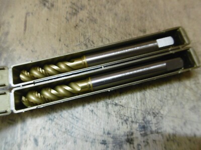 2 Gühring 5722 10,000 tap M10 PM HSS-E DIN371 gold ring