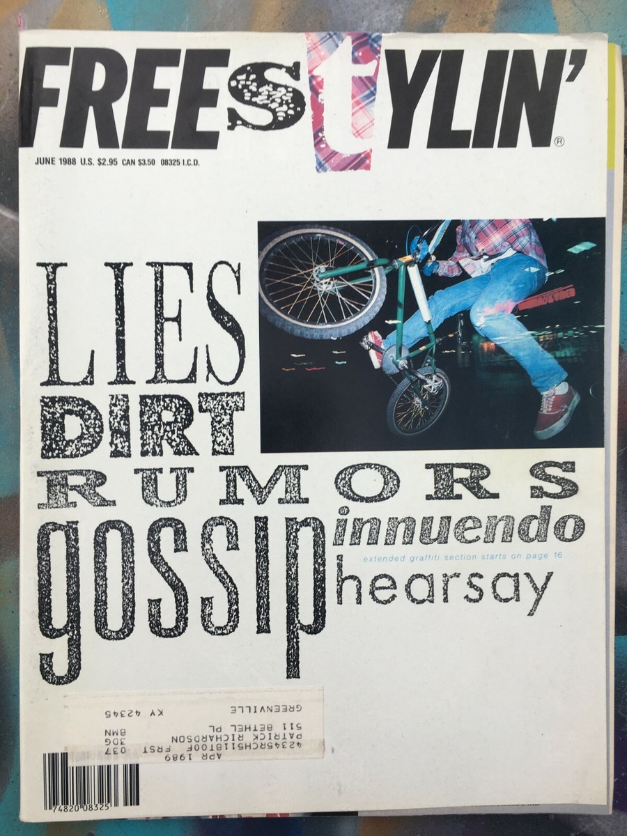 Freestylin' Magazine June 1988 - Hutch GT Dyno Skyway BMX Ozone | eBay
