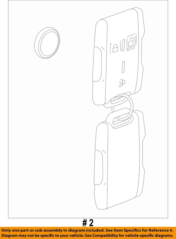 GM OEM 19-23 Sierra 2500 HD componentes de entrada sin llave - transmisor 84209236 Foto 2 de 2