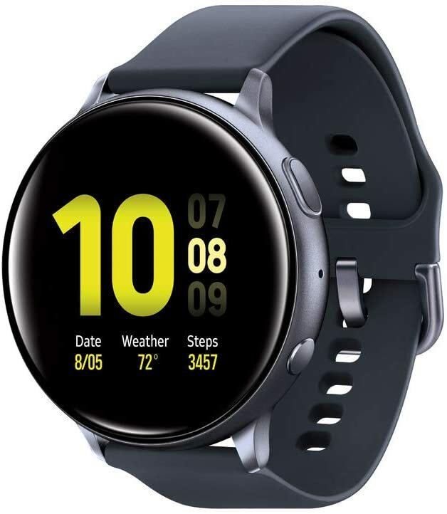 Samsung Galaxy Watch Active 44mm GPS Smartwatch Charging Dock Bundle 