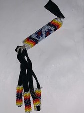 MULTICOLORED BEADED CLOTH KEYCHAIN