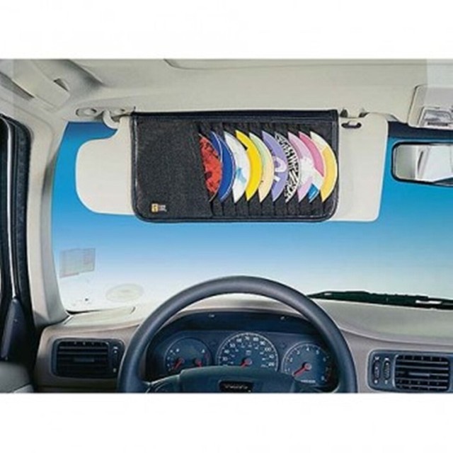 Case Logic Auto Sun Visor 10 CD/DVD Organizer Holder Black A1 eBay