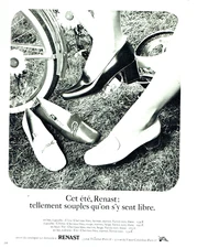 Advertising 1023 1972 Renast Summer Escape Shoes