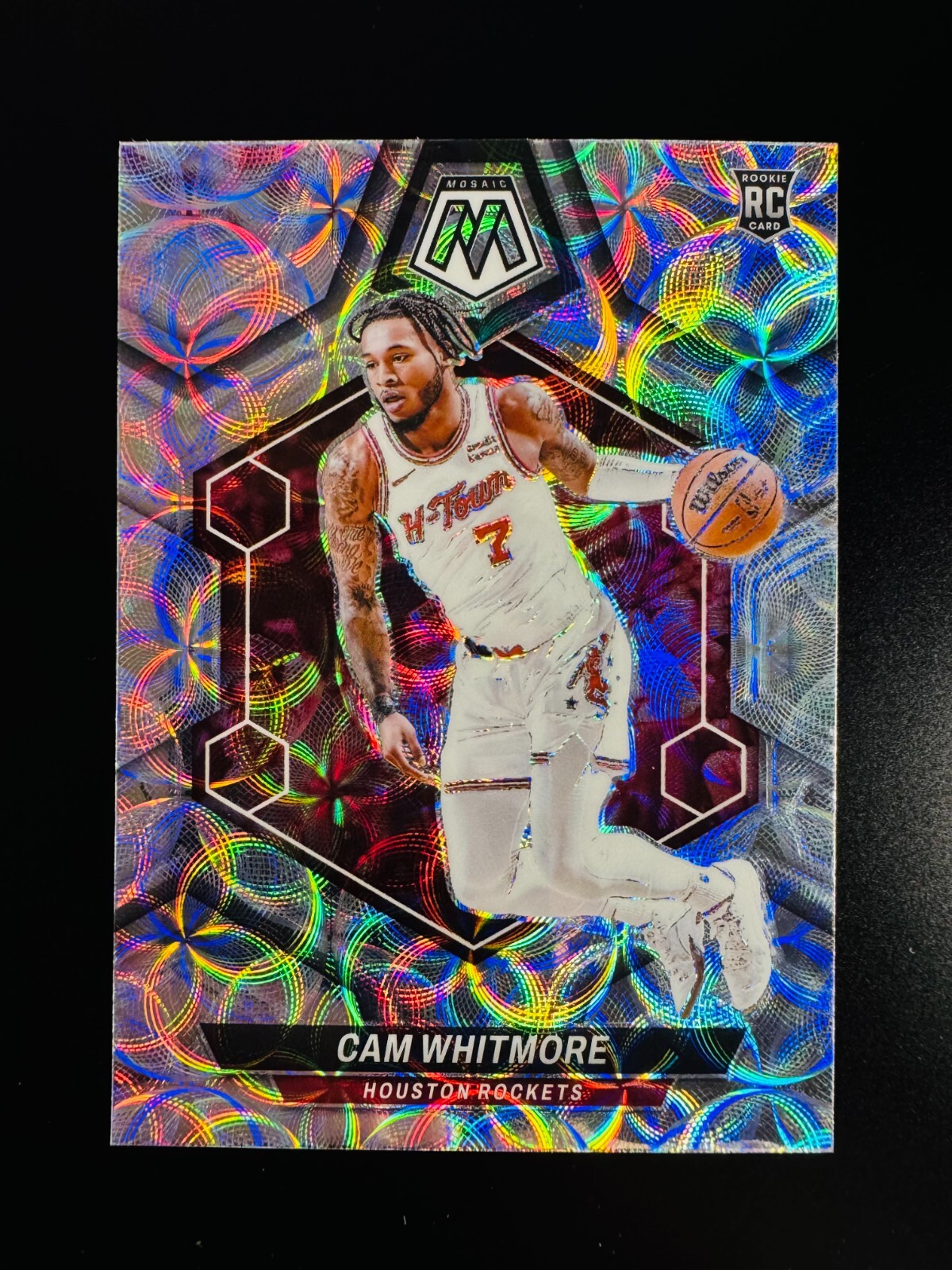 Cam Whitmore 2023-24 Panini Mosaic Rookies International RC #217 Rockets