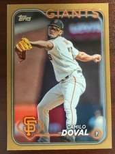2024 Topps #213 Camilo Doval San Francisco Giants Gold #rd 1454/2024