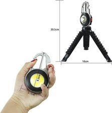 Torcia Multifunzione Ricaricabile da Campeggio e Pesca Apri Bottiglie Treppiede - Miniatura 4