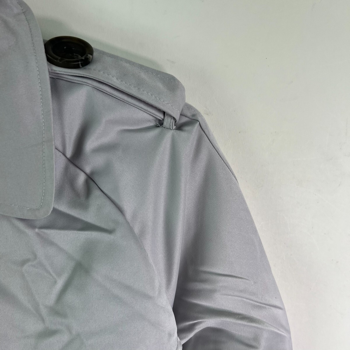 Burberry London Trench Coat Belted Women's Jr Size Large Gray | eBay