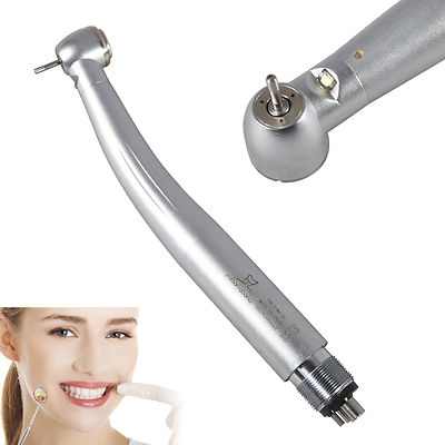 Dental LED Fiber Optic High-Speed Handpiece - 4 Hole, Autoclavable, 250,000-350,000 RPM 7 thumbnail image