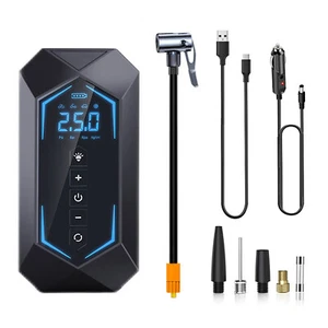 Electrical Air Pump USB Type-C Car Wireless Tire Inflatable Pump with LED Light