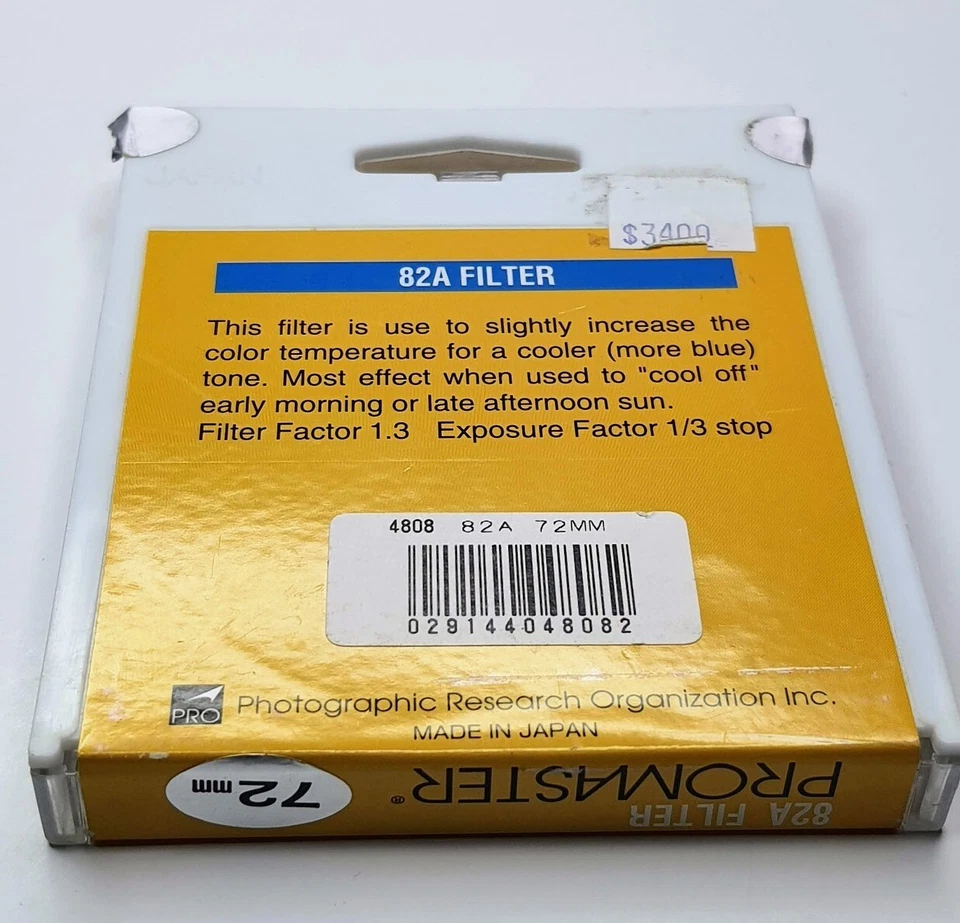Genuine Pro 72mm 82A 82-A 82 A Color Conversion Glass Lens Filter Japan 72 mm 72 - Image 3 of 4