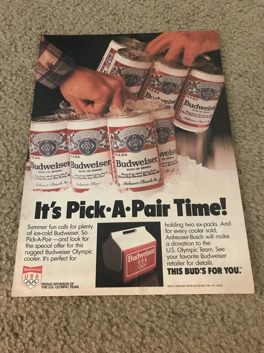 Preços baixos em Pôster Vintage Budweiser em Propaganda Impressa