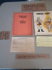 Original Arcade Manual: JUNGLE HUNT -1982 - Taito - FREE SHIPPING