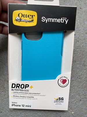 Original OtterBox Symmetry Rugged SnapOn Case Hülle für iPhone 12 mini - Blau