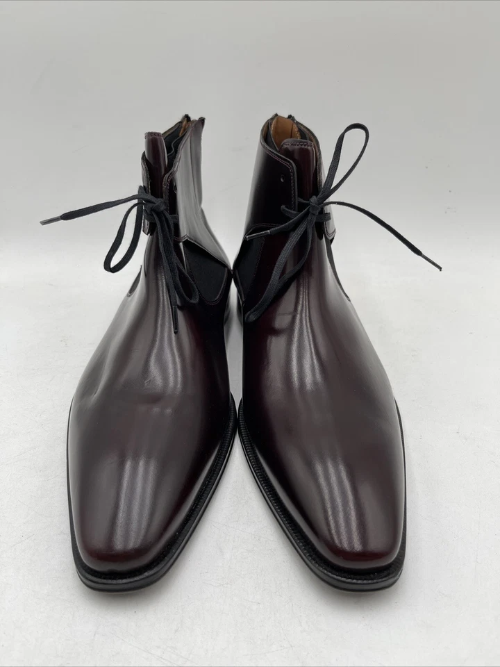 Botas Mezlan Affleck Piel de becerro genuina Cremallera Trasera Marrón Talla 10M Foto 3 de 4