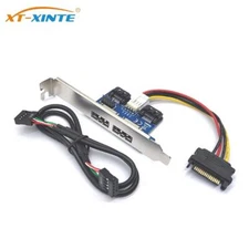 9Pin Card XT-XINTE HDD Converter USB Card Port Adapter 2.0 7Pin to Over SATA for