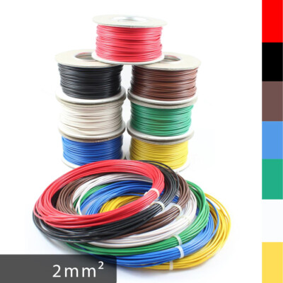 Automotive Classic 2mm² PVC Einzelader Litze 12V 24V Leitung 7 Farben