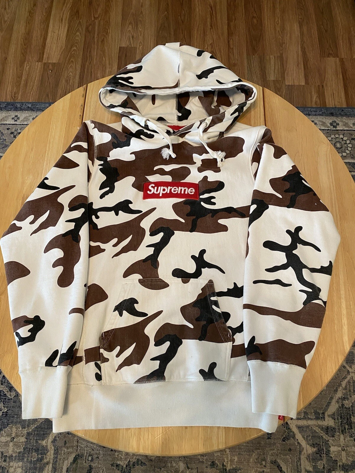 2013 Supreme Urban Cow Camo Box logo sweat à capuche   Excellent