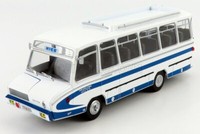 Statisches Modell Berliet Roadair Truck Bus 1965 Weiss Blau Massstab 1/43