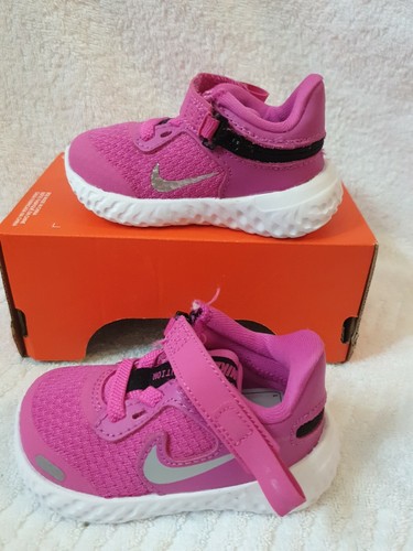 *NEW* NIKE Baby REVOLUTION 5 Flyease SIZE 1.5Uk 17Eur COLOR Pink | eBay