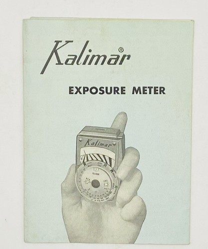 Kalimar Exposure Meter Instructions Book Manual | Circa 1960s - 第 1/2 張圖片