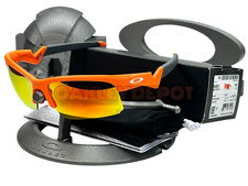 OAKLEY CAPACITOR 0J9013 MATTE NEON ORANGE/PRIZM RUBY YOUTH SUNGLASSES 84