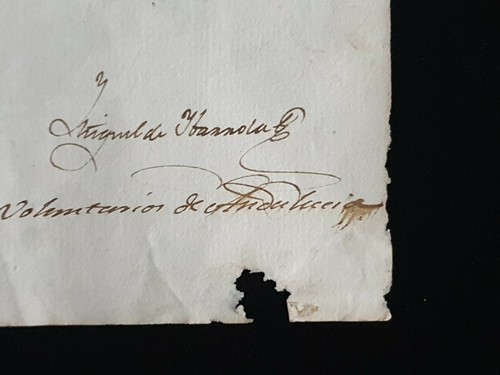 Espagne King Ferdinand VII Signé Royal Marine Manuscript Document - Photo 7 sur 12