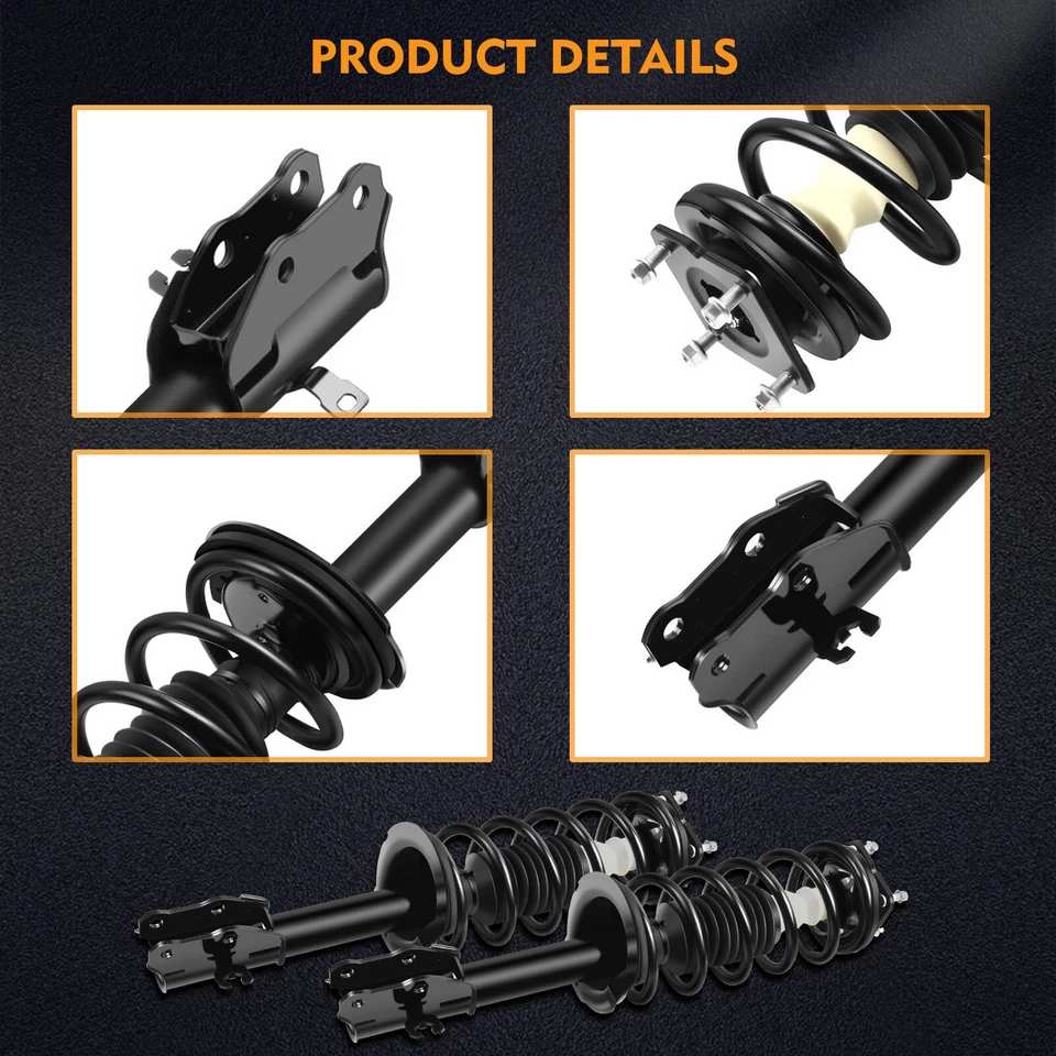 For Mazda CX-7 2007-2012 2.5L 2.3L I4 Pair Complete Struts Shocks Coil Assembly - Image 2 of 4