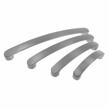 2-1/2" to 6-1/4" CC Round Edge Brushed Satin Nickel Kitchen Cabinet Handles Pull