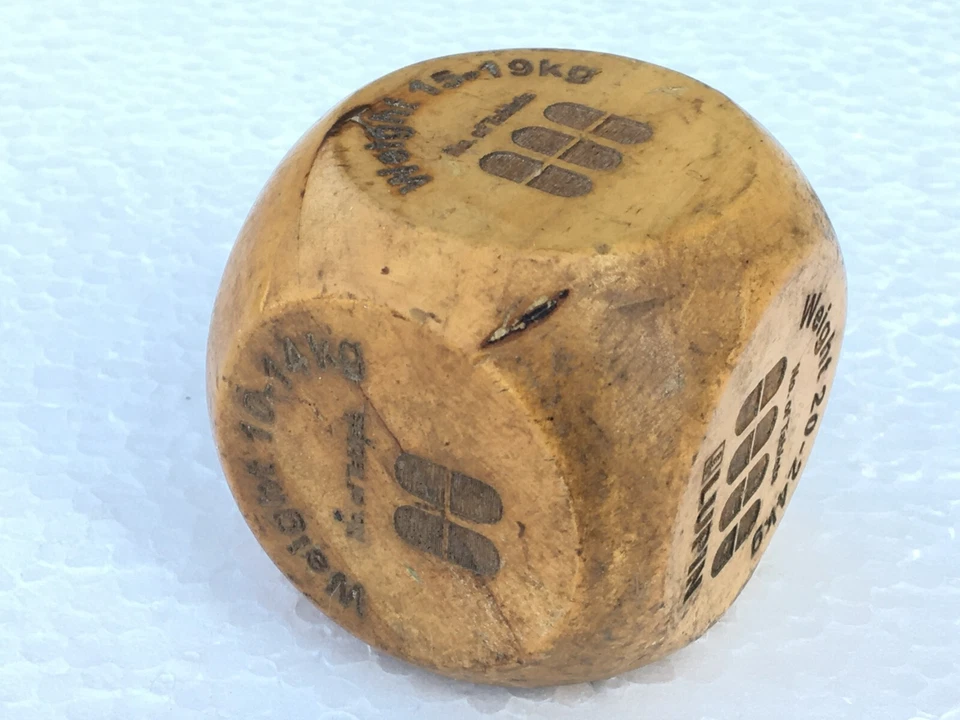 Vintage Handmade Big Size Decorative Wooden Game Dice Collectible - Image 3 of 4