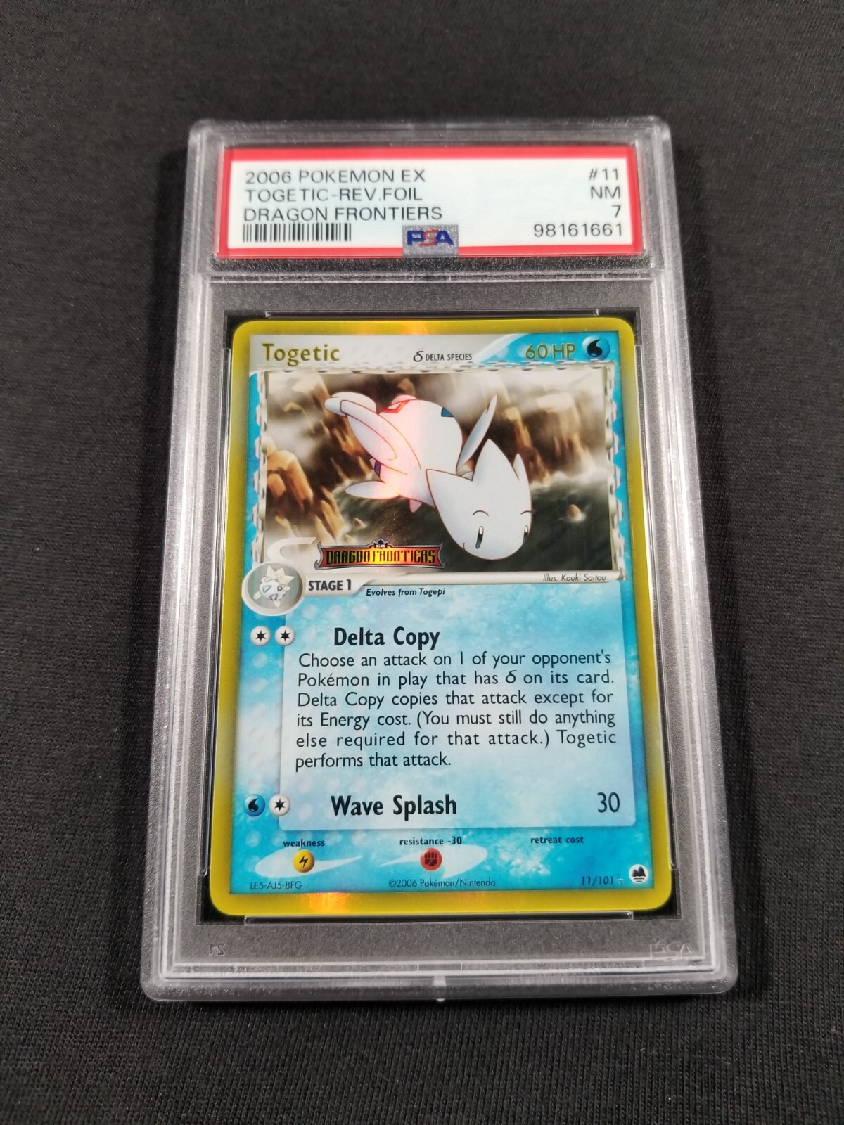 Pokemon Card Reverse Holo Togetic 11/101 PSA 7 NM ex Dragon Frontiers