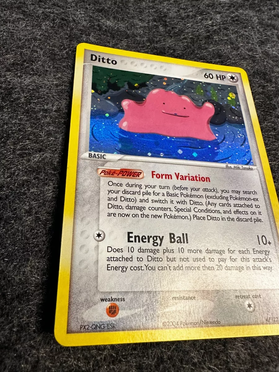 Pokémon TCG English Card ex Fire Red Leaf Green Ditto 4/112 Reverse Holo 1