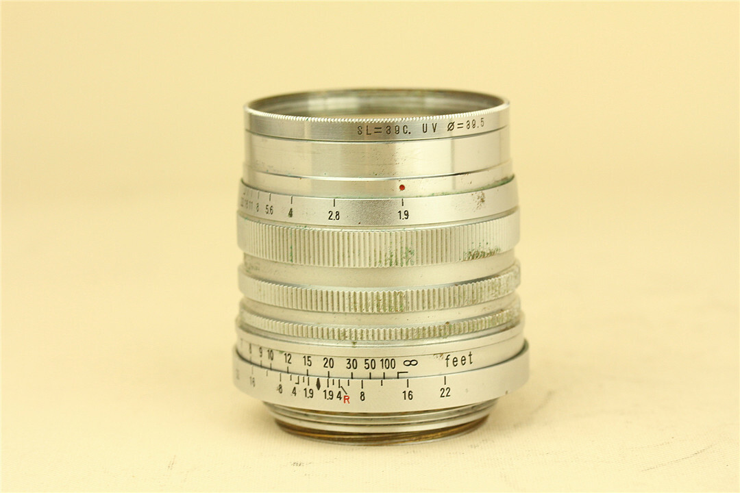 Konica Konishiroku Hexanon 50mm f/1.9 LTM lens with Leotax F Konica Konishiroku Hexanon 50mm f/1.9 LTM lens with Leotax F