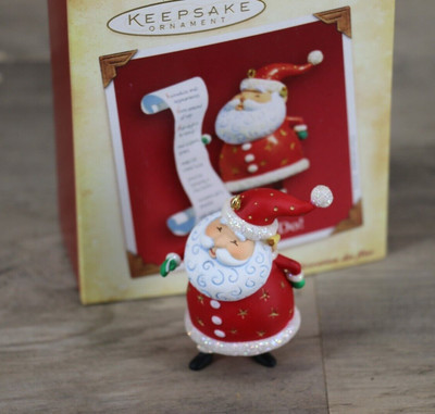 Hallmark Keepsake Ornament 2004 So Much To Do Santa Christmas Missing List
