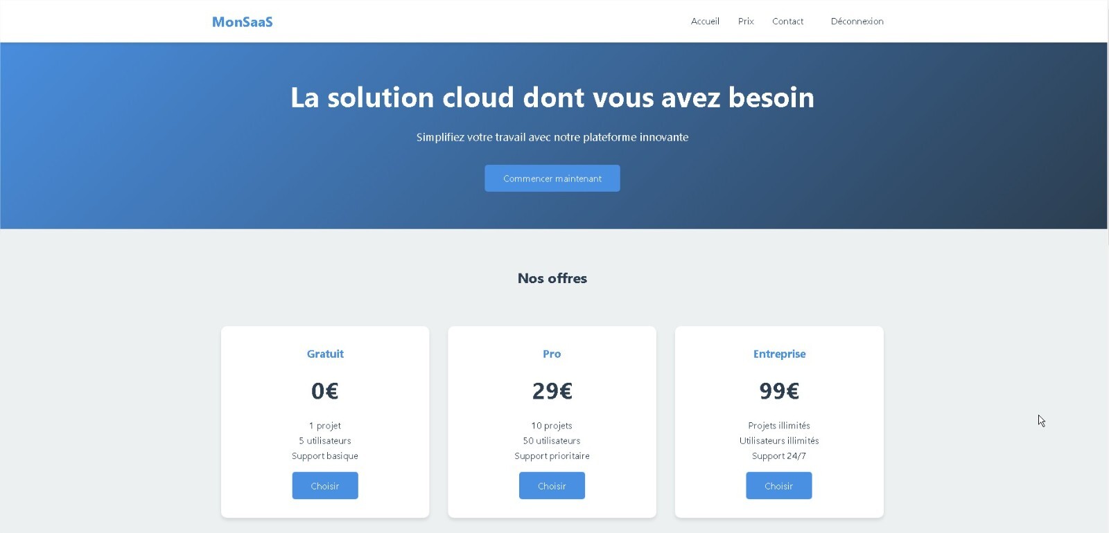 SaaS Web Software code source complet pour éviter les abonnements mensuels coûteux