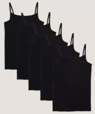 3-Pack Girls Racerback Tank Tops - Spaghetti Strap Camisole Undershirts For Summer (Ages 1-13 Years)