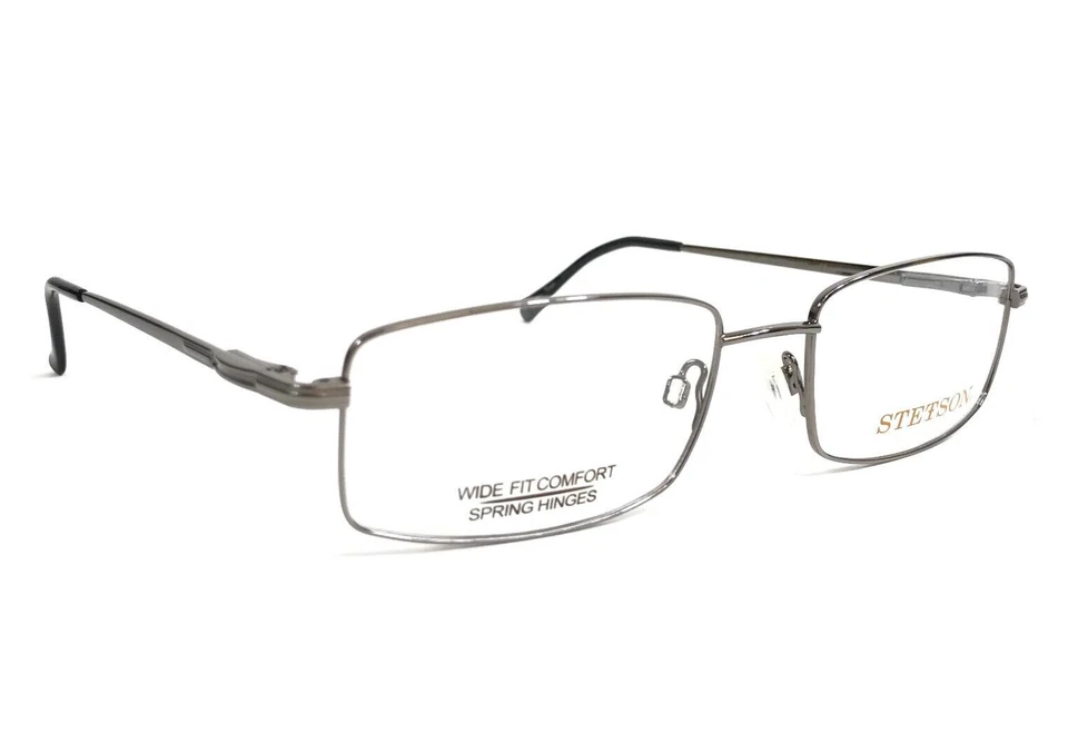 Stetson Eyeglasses Frames XL-18 058 Gunmetal Rectangle Full Rim 56-18-145 - Image 2 of 4