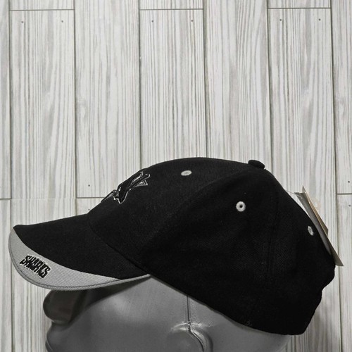 Cappello uomo San Jose Sharks NHL Twins Enterprise cinturino berretto posteriore NOS etichette vintage - Foto 7 di 12