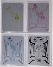 2023 Leaf Metal Baseball Alex Rodriguez Base Printing Plate 1/1 Set Lot