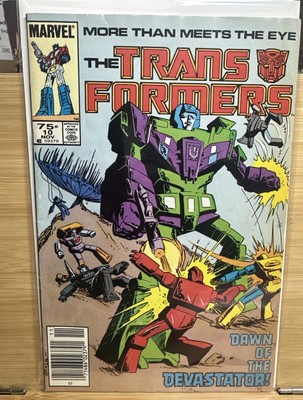 TRANSFORMERS #10 /MARVEL / 1985 / NEWSSTAND / 1ST CAMEO OF JETFIRE / FN-