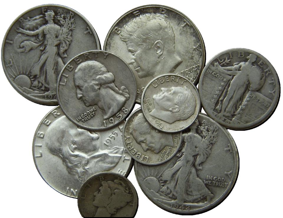 BLOWOUT SALE! 1 ONE TROY POUND LB MIX 90% JUNK SILVER COINS US MINT PRE 65 LOT 2 - Image 2 of 4