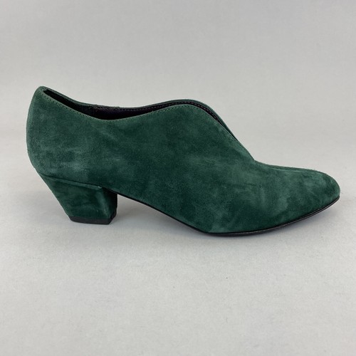 Mauro Leone Verde Pelle Scamosciata Mocassini Tribunale Scarpe Col Tacco  Medio Misura 36 UK3 | eBay