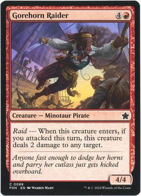 Gorehorn Raider - 0089 - Foundations - Magic the Gathering (MTG) NM/M