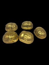 RARE ANTIQUE ANCIENT EGYPTIAN 5 Scarabs Good Egypt Luck Hieroglyphic 1541-1472bc