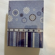 Pioneer Photo Album 100 Slip-In Pockets Holds Up To 4" x 6" Book Stripes Purple