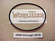 Wurlitzer Jukebox Turntable Belt, New, Fits Models 2600 and 2610